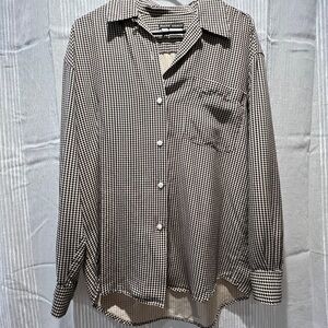 Houndstooth dress shirt